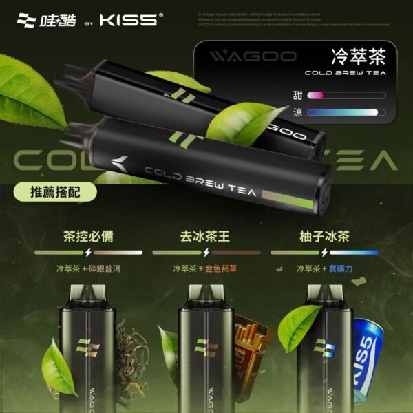 【NEW】WAGOO 哇酷6500口抛棄式電子煙 雙芯組合自由搭配